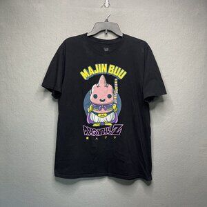 Funko Pop Tees DragonBall Z Majin Buu Black Short Sleeve Mens Tee L